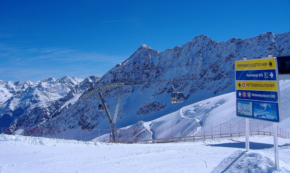 Sölden. Glaciar Rettenbach, góndola Schwarze Schneid. Foto: Ski Paradise.